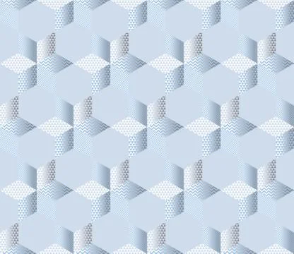 Patchwork with stars seamless pattern イラスト素材