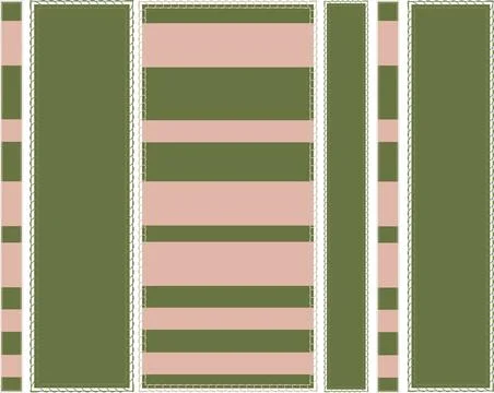 In the patchwork style, rectangles with seams are presented. Foto stock