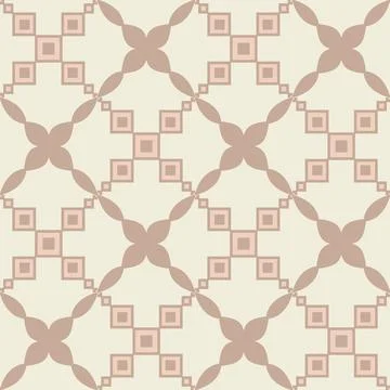 Patchwork style square ceramic tile, beige pink pastel color Illustrazione stock