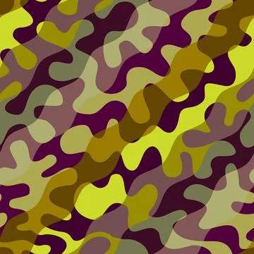 Patchwork textile pattern in military style. . Vector image. Stockillustratie