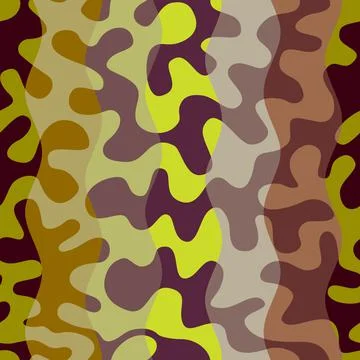 Patchwork textile pattern in military style. . Vector image. Stockillustratie