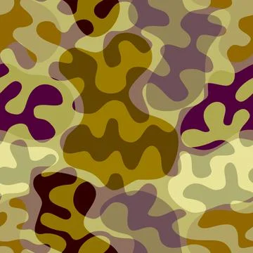 Patchwork textile pattern in military style. . Vector image. Stockillustratie