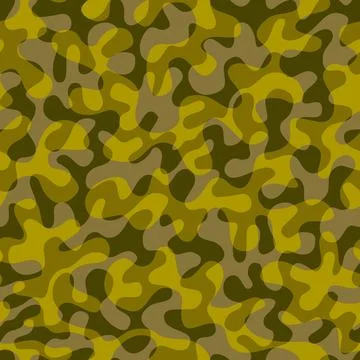 Patchwork textile pattern in military style. . Vector image. イラスト素材