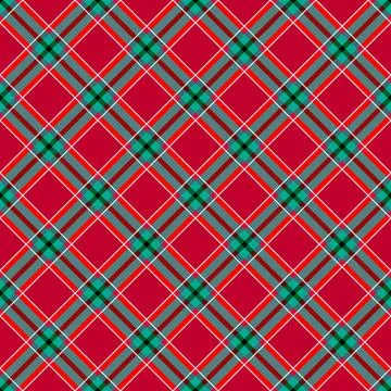 Patchwork textile pattern. Seamless plaid design background. Merry Christmas Stockillustratie