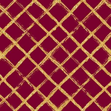 Patchwork textile pattern. Seamless plaid design background. Merry Christmas Stock Illustration