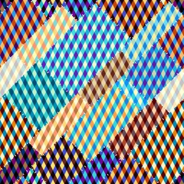 Patchwork textile pattern. Seamless quilting design background. Stockillustratie