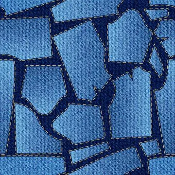 Patchwork textile pattern. Seamless quilting design background. Stockillustratie