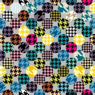 Patchwork textile pattern. Seamless quilting design background. Illustrazione stock