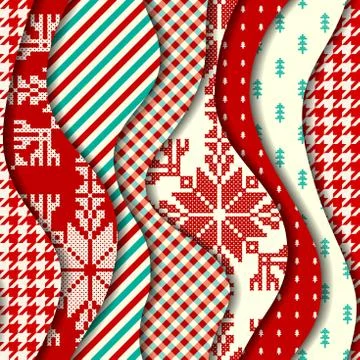 Patchwork textile pattern. Seamless quilting design background. Stockillustratie
