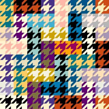 Patchwork textile pattern. Seamless quilting design background. Stock Illustration