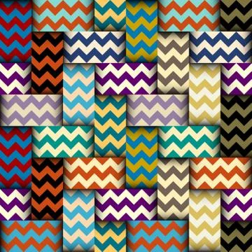 Patchwork textile pattern. Seamless quilting design background. Illustrazione stock