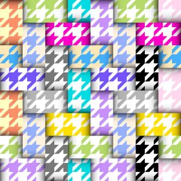 Patchwork textile pattern. Seamless quilting design background. Illustrazione stock