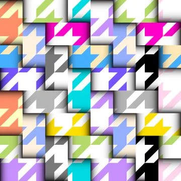 Patchwork textile pattern. Seamless quilting design background. Illustrazione stock