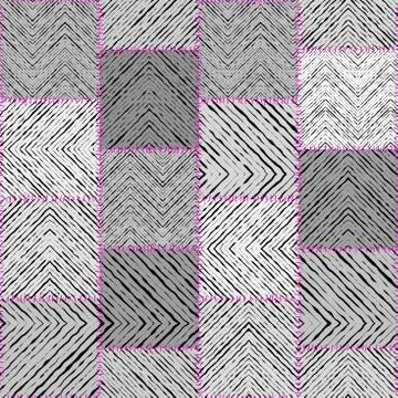 Patchwork textile pattern. Seamless quilting design background. Stock Illustration