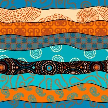 Patchwork textile pattern. Seamless quilting design background. Illustrazione stock