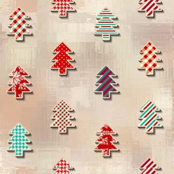 Patchwork textile pattern. Seamless quilting design background. Illustrazione stock