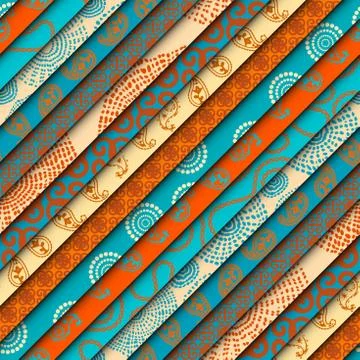 Patchwork textile pattern. Seamless quilting design background. イラスト素材