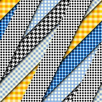 Patchwork textile pattern. Seamless quilting design background. Illustrazione stock