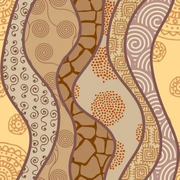 Patchwork textile pattern. Seamless quilting design background. Illustrazione stock