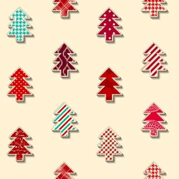 Patchwork textile pattern. Seamless quilting design background. Stock Illustration