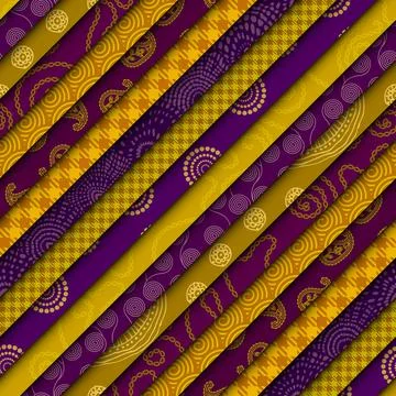 Patchwork textile pattern. Seamless quilting design background. Stockillustratie