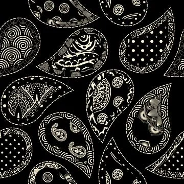 Patchwork textile pattern. Seamless quilting design background. Stock Illustration