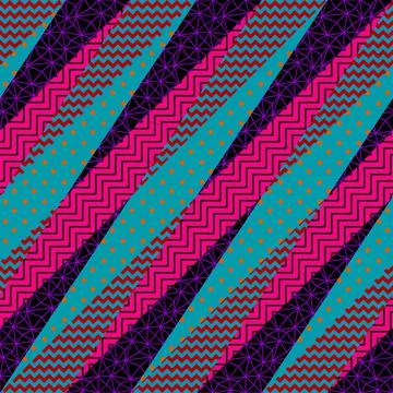 Patchwork textile pattern. Seamless quilting design background. Illustrazione stock