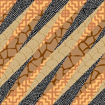 Patchwork textile pattern. Seamless quilting design background. イラスト素材