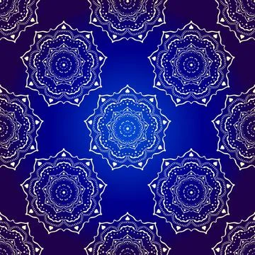 Patchwork textile pattern. Seamless quilting design background. Stock Illustration