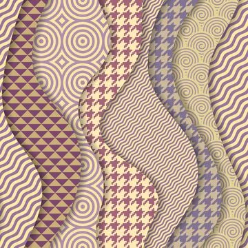 Patchwork textile pattern. Seamless quilting design background. Stock Illustration