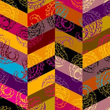 Patchwork textile pattern. Seamless quilting design background. Stockillustratie