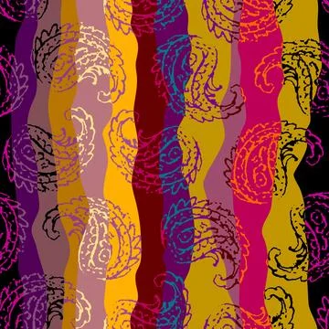 Patchwork textile pattern. Seamless quilting design background. Illustrazione stock