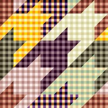 Patchwork textile pattern. Seamless quilting design background. Stock Illustration