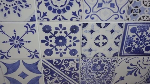 Patchwork Tile Background Stock Footage 86599430