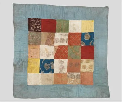 Patchwork of Woven Textiles China 13th14th century Stock Photos