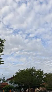 Patchy Clouds with Hints of Blue Sky Stock Photos