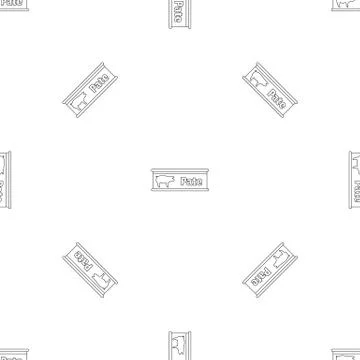 Pate tin can pattern seamless vector Stock Illustration