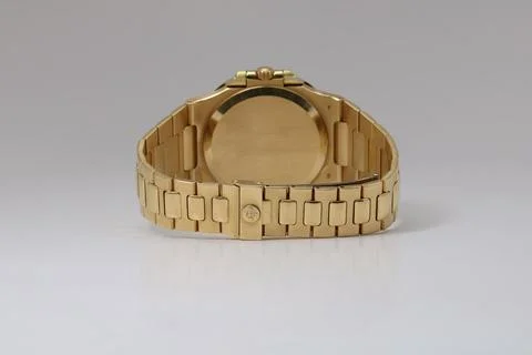 Patek Philippe Jumbo Nautilus Ref 3700 1977 yellow gold 1 Stock Photos