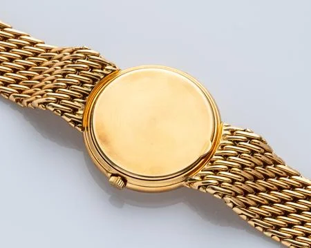 Patek Philippe watch case back view Stock Photos