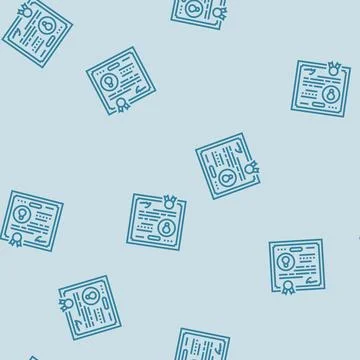 Patent application research development line seamless pattern Illustrazione stock