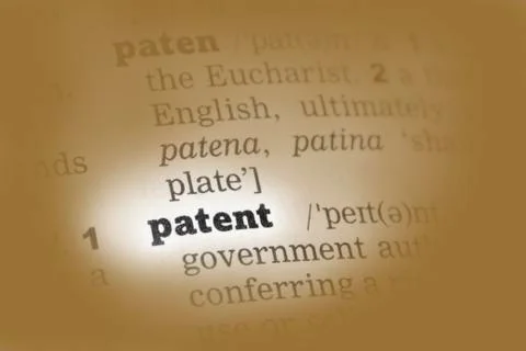 Patent Dictionary Definition Stock Photos