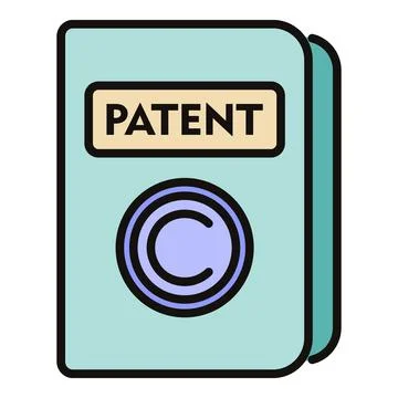 Patent document showing copyright symbol for intellectual property Stock Illustration