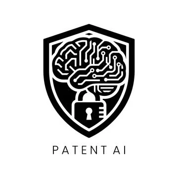 Patent Intellect Tech Logo Branding Illustrazione stock