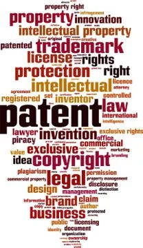 Patent word cloud Stock Illustration