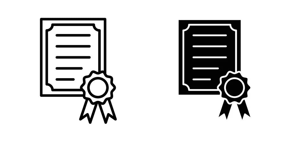 Patented icon for design projects and web UI Stock Illustration