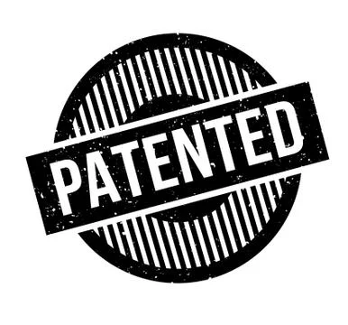 Patented rubber stamp Stock Illustration
