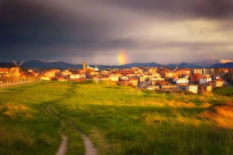 Path in Aixerrota in Getxo Stock Photos