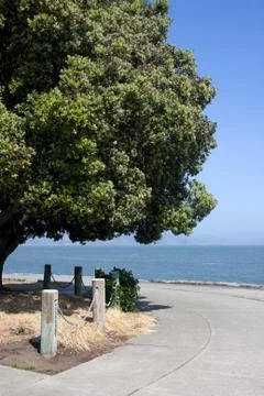 Path along the coast Stock Photos