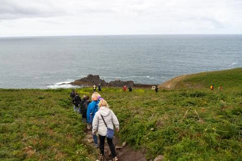 Path along the coast of Pointe du Raz, 10 June 2026. Stock Photos