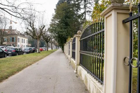 Path along the fence. Стоковые фото